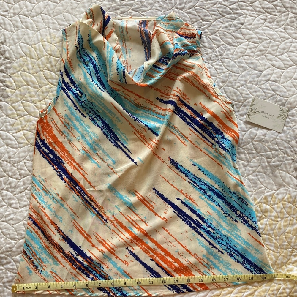 Colorful Sleeveless Top with Stripes